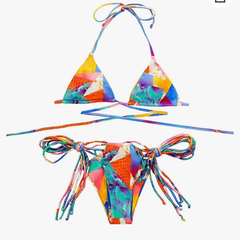 Two Pieces Push Up Triangle Bathing Suits